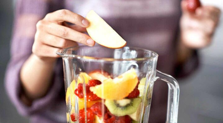 'Ya'yan itatuwa a cikin blender